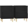 Image de Tables De Chevet 2 Pcs Noir 40x35x50 Cm Vidaxl