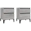Image de Tables De Chevet 2 Pcs Sonoma Gris 40x35x50 Cm Vidaxl