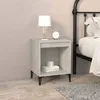 Image de Table De Chevet Gris Béton 40x35x50 Cm Vidaxl
