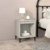 Image de vidaXL Table de chevet Gris béton 40x35x50 cm 821882
