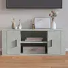 Image de Meuble Tv Gris Béton 100x35x40 Cm Bois D'ingénierie Vidaxl