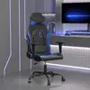 Image de Chaise De Jeu Noir Et Bleu Similicuir Vidaxl
