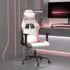 Image de Chaise De Jeu Blanc Et Rose Similicuir Vidaxl