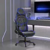 Image de vidaXL Chaise de Jeu avec Repose-pied Pivotante Chaise dOrdinateur Fauteuil Siège de Bureau Ergonomique Intérieur Noir et 3143676