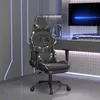 Image de vidaXL Chaise de Jeu avec Repose-pied Pivotante Chaise dOrdinateur Fauteuil Siège de Bureau Ergonomique Intérieur Noir et 3143686