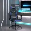 Image de Chaise De Jeu Noir Et Bleu Similicuir Vidaxl