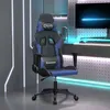 Image de Chaise de jeu - VIDAXL - 3143687 - Similicuir noir/bleu - Réglable inclinaison et hauteur - Pivotante 360°