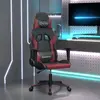 Image de Chaise De Jeu Noir Et Rouge Bordeaux Similicuir Vidaxl