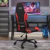 Image de Chaise de jeu - VIDAXL - 3143776 - Noir et rouge - Similicuir - Hauteur réglable
