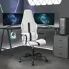 Image de Chaise De Jeu Blanc Et Noir Similicuir Vidaxl