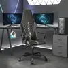 Image de Chaise De Jeu Noir Et Camouflage Similicuir Vidaxl