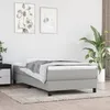 Image de vidaXL Cadre de lit à lattes gris clair 90x200 cm tissu 3120484