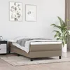Image de vidaXL Cadre de lit à lattes Lit Rembourré avec Pieds Lit Simple avec Sommier à Lattes Lit Adulte de Chambre à Coucher 3120488