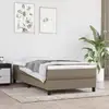 Image de Cadre De Lit À Lattes Taupe 100x200 Cm Tissu Vidaxl