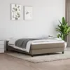 Image de Cadre De Lit À Lattes Taupe 140x190 Cm Tissu Vidaxl