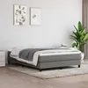 Image de vidaXL Cadre de lit à lattes gris foncé 140x200 cm tissu 3120517