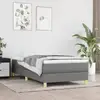 Image de Cadre De Lit À Lattes Gris Foncé 80x200 Cm Tissu Vidaxl