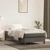 Image de vidaXL Cadre de lit à lattes Lit Rembourré Lit Simple Lit Adulte Meuble de Chambre à Coucher Intérieur Moderne Gris 3120737