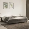 Image de Cadre De Lit À Lattes Gris Foncé 200x200 Cm Velours Vidaxl