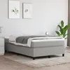 Image de vidaXL Cadre de lit à lattes gris clair 120x200 cm tissu 3120846