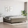 Image de Cadre De Lit À Lattes Taupe 180x200 Cm Tissu Vidaxl