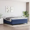 Image de Cadre De Lit À Lattes Bleu 180x200 Cm Tissu Vidaxl