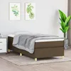 Image de vidaXL Cadre de lit à lattes marron foncé 90x190 cm tissu 3120924
