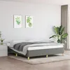 Image de vidaXL Cadre de lit à lattes gris foncé 160x200 cm tissu 3120970