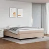 Image de vidaXL Cadre de lit à lattes Lit Rembourré Lit Double Lit Adulte de Chambre à Coucher Intérieur Moderne Cappuccino 3121058