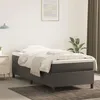Image de vidaXL Cadre de lit à lattes Lit Rembourré Lit Simple Lit Adulte Meuble de Chambre à Coucher Intérieur Moderne Gris 3121091