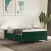 Image de Cadre De Lit À Lattes Vert Foncé 140x190 Cm Velours Vidaxl