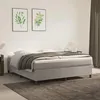 Image de vidaXL Cadre de lit à lattes Lit Rembourré Lit Double avec Sommier à Lattes Lit Adulte de Chambre à Coucher Moderne 3121126