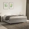 Image de Cadre De Lit À Lattes Gris Clair 180x200 Cm Velours Vidaxl