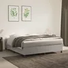 Image de vidaXL Cadre de lit à lattes gris clair 180x200 cm velours 3121132