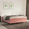 Image de Cadre De Lit À Lattes Rose 180x200 Cm Velours Vidaxl