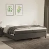Image de Cadre De Lit À Lattes Gris Foncé 200x200 Cm Velours Vidaxl