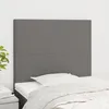 Image de Tête De Lit Gris Foncé 80x5x118/128 Cm Tissu Vidaxl