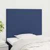 Image de Tête De Lit Bleu 80x5x118/128 Cm Tissu Vidaxl