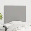 Image de Tête De Lit Gris Clair 90x5x118/128 Cm Tissu Vidaxl