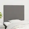 Image de Tête De Lit Gris Foncé 90x5x118/128 Cm Tissu Vidaxl