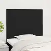 Image de Tête De Lit Noir 90x5x118/128 Cm Tissu Vidaxl