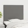 Image de Tête De Lit Gris Foncé 100x5x118/128 Cm Tissu Vidaxl