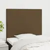 Image de Tête De Lit Marron Foncé 100x5x118/128 Cm Tissu Vidaxl
