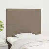 Image de Tête De Lit Taupe 100x5x118/128 Cm Tissu Vidaxl