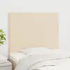 Image de Tête De Lit Crème 100x5x118/128 Cm Tissu Vidaxl
