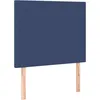 Image de Tête De Lit Bleu 100x5x118/128 Cm Tissu Vidaxl