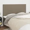Image de Tête De Lit Taupe 180x5x118/128 Cm Tissu Vidaxl