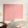 Image de Tête De Lit Rose 80x5x118/128 Cm Velours Vidaxl