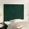 Image de Tête De Lit Vert Foncé 90x5x118/128 Cm Velours Vidaxl