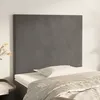 Image de Tête De Lit Gris Foncé 100x5x118/128 Cm Velours Vidaxl